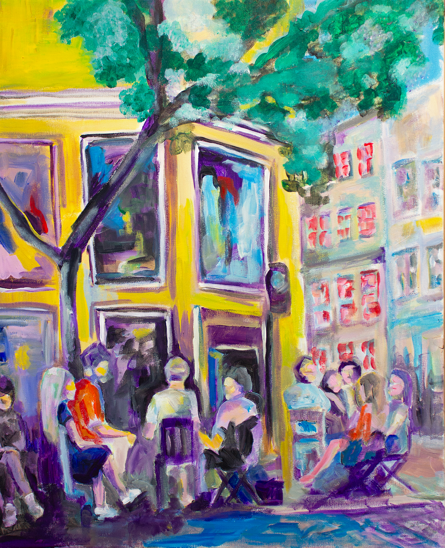 Løkka – fargerikt kunsttrykk