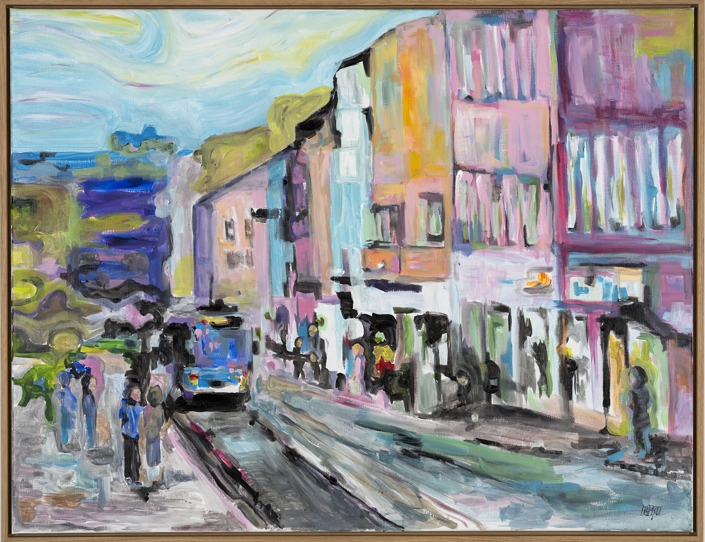 Vegskillet – Original fargerik kunst